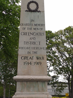 War Memorial at Greengates